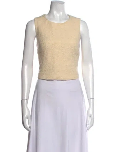 Pre-owned Cara Cara Crew Neck Sleeveless Top In Blue