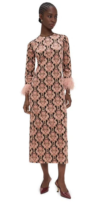 Cara Cara Danya Dress Vintage Deco Blush In Brown
