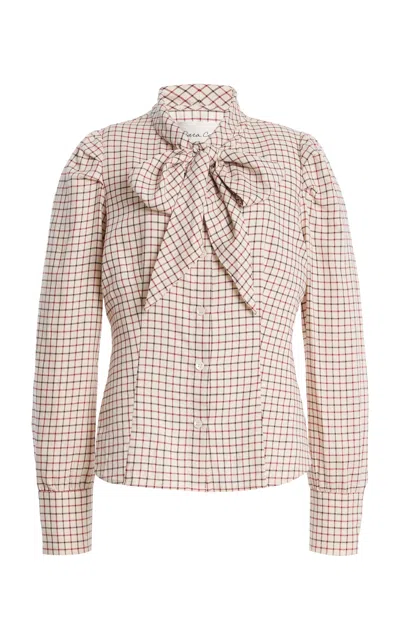 Cara Cara Delmar Cotton-blend Blouse In Pink