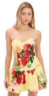 Cara Cara Elena Cotton Dress In Le Rose Yellow