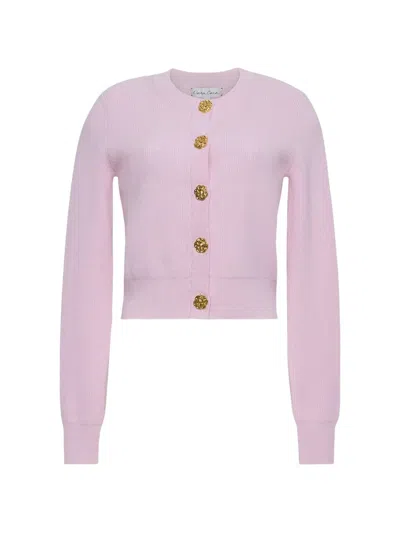Cara Cara Ellery Floral-button Cardigan In Pink