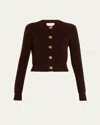 Cara Cara Ellery Wool-cashmere Cardigan In Brown