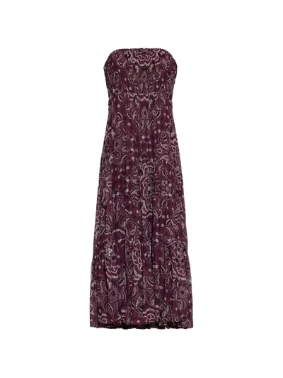 Cara Cara Emilina Bandana-print Maxi Skirt In Purple