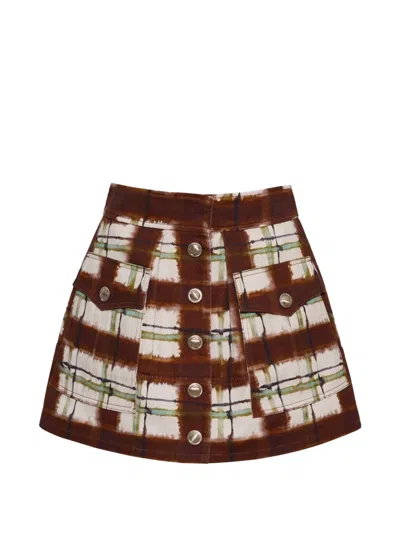 Cara Cara Fatima A-line Mini Skirt In Multi