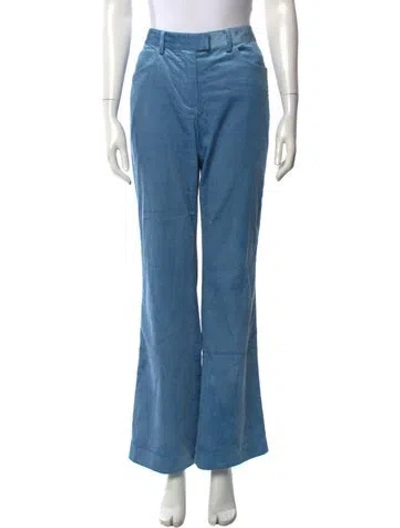 Pre-owned Cara Cara Flared Pants In Blue