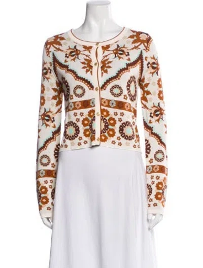 Pre-owned Cara Cara Floral Print Evening Jacket In Multi