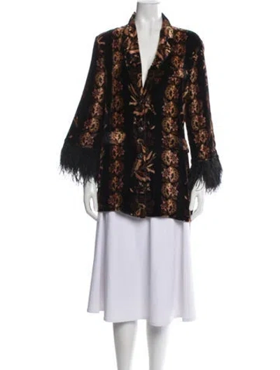 Pre-owned Cara Cara Floral Print Jacket W/ Tags In Multicolor