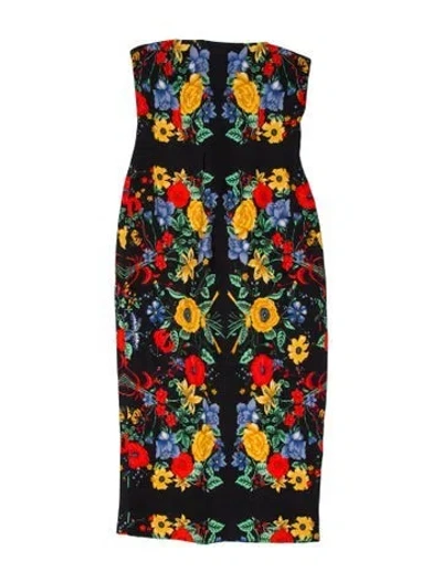 Pre-owned Cara Cara Floral Print Knee-length Dress W/ Tags In Multi