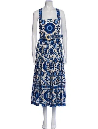 Pre-owned Cara Cara Floral Print Long Dress W/ Tags