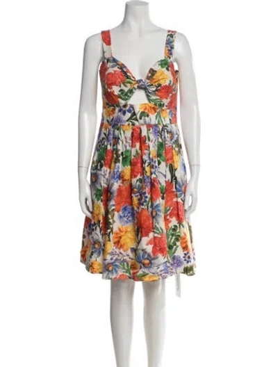 Pre-owned Cara Cara Floral Print Mini Dress