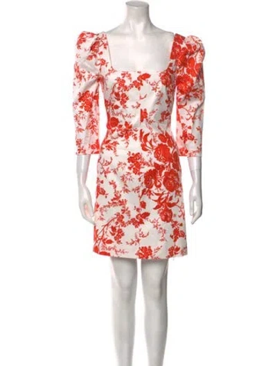 Pre-owned Cara Cara Floral Print Mini Dress In Multi