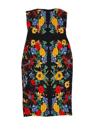 Pre-owned Cara Cara Floral Print Mini Dress In Multi