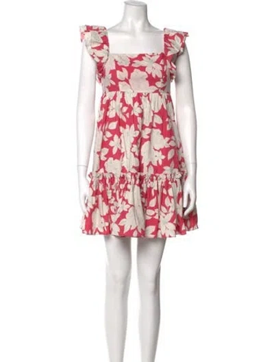 Pre-owned Cara Cara Floral Print Mini Dress In Multi