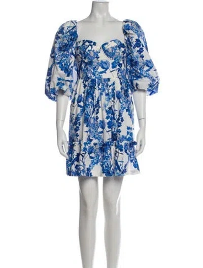 Pre-owned Cara Cara Floral Print Mini Dress In Multi