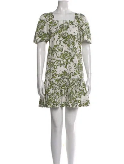 Pre-owned Cara Cara Floral Print Mini Dress In Multi