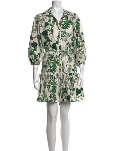 Pre-owned Cara Cara Floral Print Mini Dress In Multi