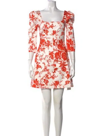 Pre-owned Cara Cara Floral Print Mini Dress In Multi