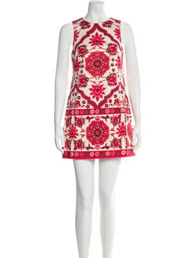 Pre-owned Cara Cara Floral Print Mini Dress In Pink