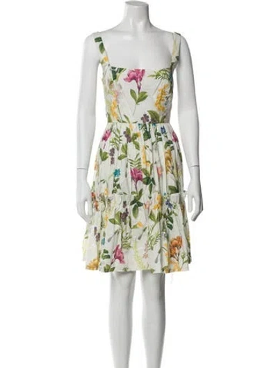 Pre-owned Cara Cara Floral Print Mini Dress W/ Tags In Multi