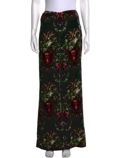Pre-owned Cara Cara Floral Print Wide Leg Pants W/ Tags In Black