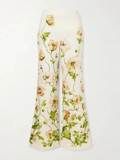 Cara Cara Sunflower Pant In Lockwood Flora Egret