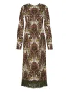 Cara Cara Liza Dress Fontaine Olive In Brown