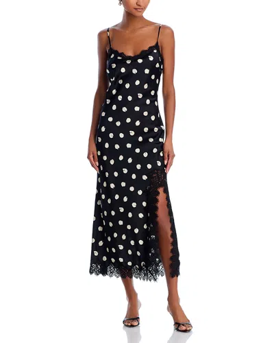 Cara Cara Granada Midi Dress In Spot Black Egret
