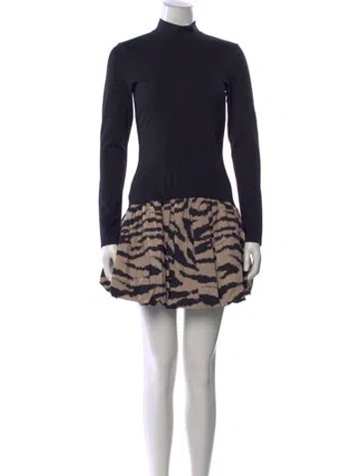 Pre-owned Cara Cara Graphic Print Mini Dress In Multi