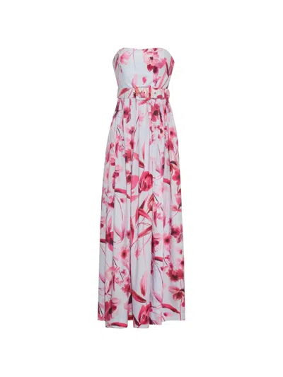 Cara Cara Greenfield Belted Maxi Dress In White
