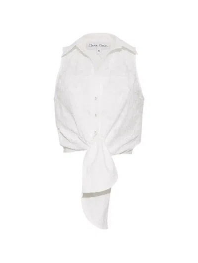 Cara Cara Highland Eyelet-embroidered Shirt In White