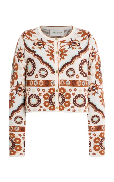 Cara Cara Ila Jacquard Cardigan In Multi