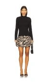 Cara Cara Issa Zebra-print Mini Dress In Multi