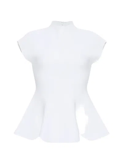 Cara Cara Joanie Crew-neck Blouse In White