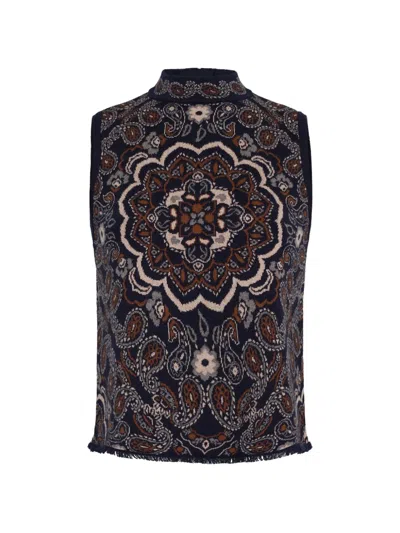 Cara Cara Julissa Bandana-jacquard Top In Multi