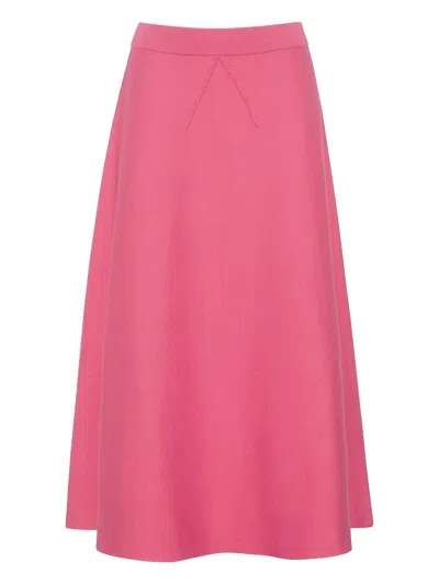 Cara Cara Kneeland Midi Skirt In Pink