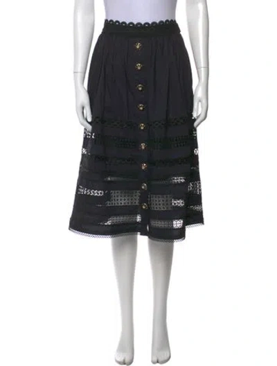 Pre-owned Cara Cara Knee-length Skirt In Black