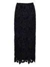 Cara Cara Lace Midi Skirt In Black