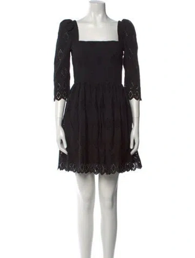 Pre-owned Cara Cara Lace Pattern Mini Dress