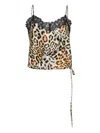 Cara Cara Lace-trimmed Leopard-print Camisole In Multi