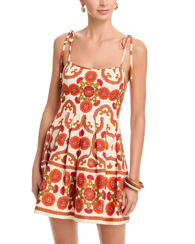 Cara Cara Floral-print Tie-strap Dress In Multi