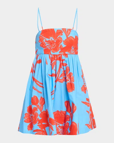 Cara Cara Leo Mini Dress In Blue