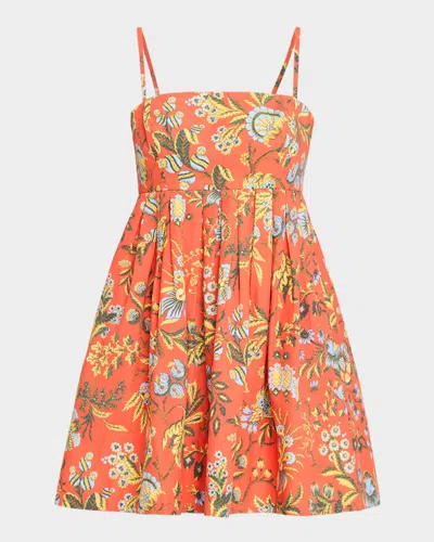 Cara Cara Leo Mini Dress In Orange