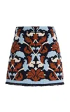 Cara Cara Lilabeth Merino Wool Mini Skirt In Multi