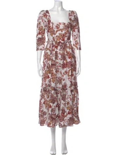 Pre-owned Cara Cara Linen Long Dress W/ Tags In Neutral