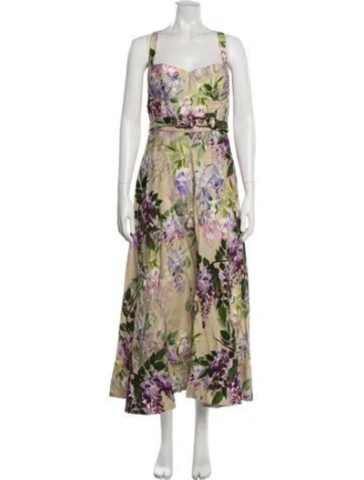 Pre-owned Cara Cara Linen Long Dress W/ Tags In Pink