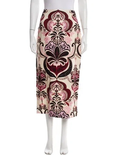 Pre-owned Cara Cara Linen Midi Length Skirt In Neutral