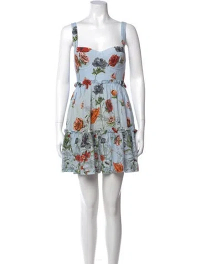 Pre-owned Cara Cara Linen Mini Dress In Multi
