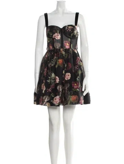 Pre-owned Cara Cara Linen Mini Dress In Multicolor