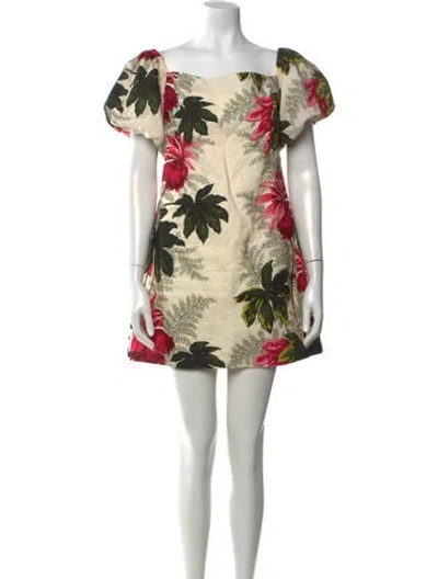 Pre-owned Cara Cara Linen Mini Dress In Neutral