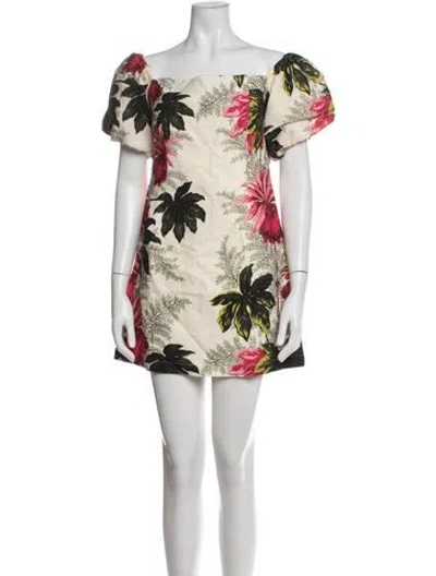 Pre-owned Cara Cara Linen Mini Dress W/ Tags In Multicolor
